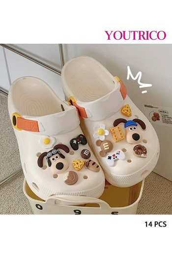 Youtrico Colorful Cartoon Jibbitz Charms - PVC Slipper Ornament Set