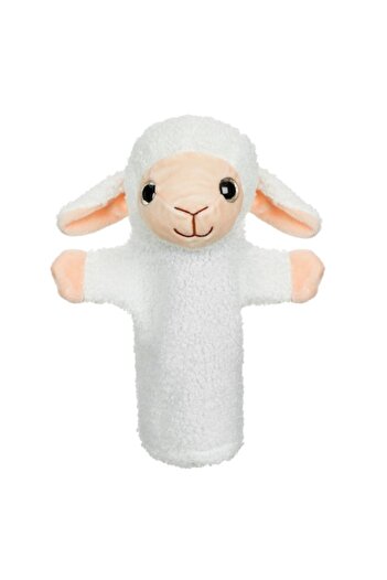OEM Plush Figurine White Sheep for Puppet Theater 28cm