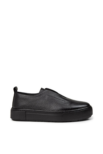 Deery Women's Genuine Leather Black Casual Shoes