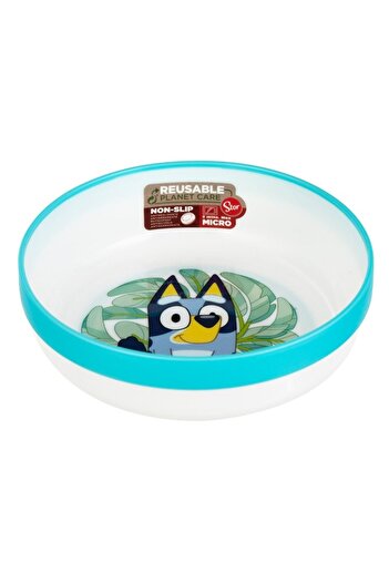 SHOPIENS Bluey Children's Bowl, 15cm, Blue, Plastic, Non-slip base