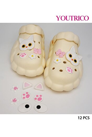 Youtrico Colorful Cartoon Jibbitz Charms - PVC Slipper Ornament Set