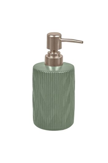 SHOPIENS Ceramic Liquid Soap Dispenser, Mint Green, 0.4 L