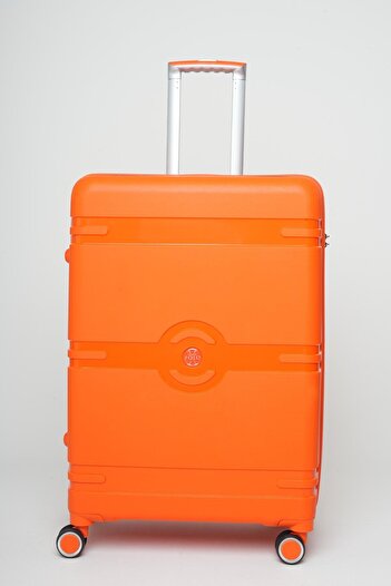 Travel POLO Büyük Boy Kırılmaz Valiz Portakal 1015