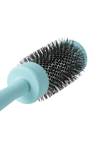 SHOPIENS Hairbrush Shopiens® in turquoise color, for styling, compatible with hair dryer, 5.5 cm