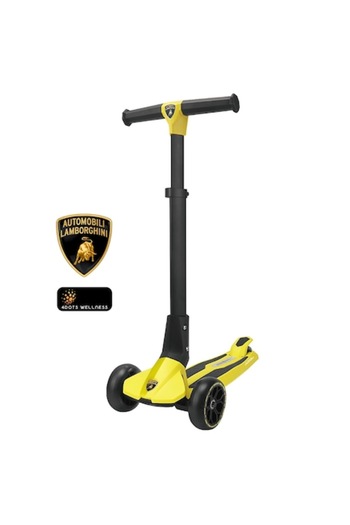 LAMBORGHINI AUTOMOBILI Lamborghini L1, Foldable Adjustable Scooter, Yellow