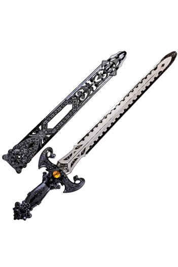 SHOPIENS Plastic Sword, Gothic, Orange Jewel, Matching Case, Black, MYONNA IT & E- COMMERCE ®