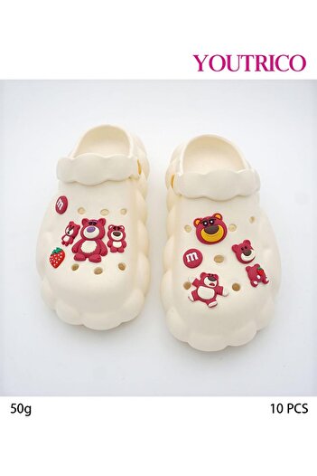 Youtrico Colorful Cartoon Jibbitz Charms - PVC Slipper Ornament Set