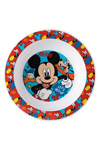 SHOPIENS Plastic Bowl, Mickey, Multicolor, Diameter 16cm - MYONNA