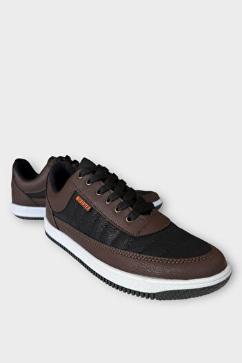 Liger Men's Orthopedic Daily Walking Comfortable Sports Shoes Brown - Black