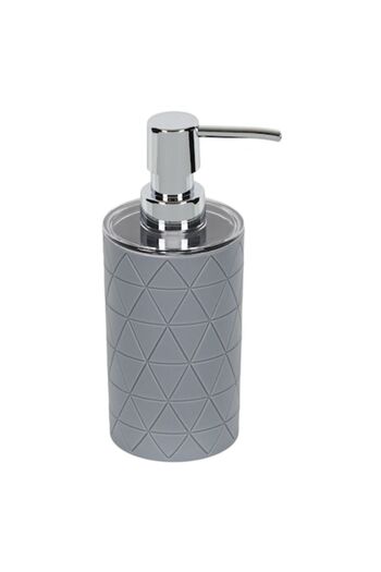 SHOPIENS Soap dispenser Shopiens®, grey plastic, triangular shape, 320 ml