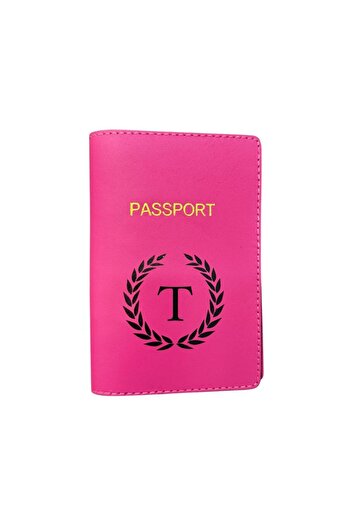 Seyahataksesuar Letter Design Leather Passport Cover t