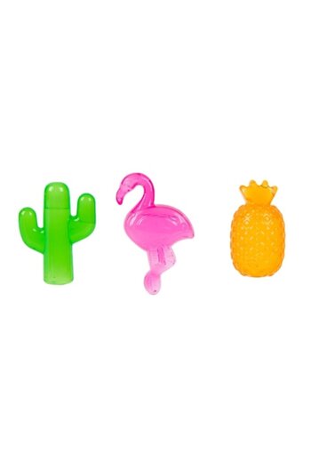 SHOPIENS Reusable Ice Cubes, Set of 24, Tropical Designs, Multicolor, MYONNA IT & E-COMMERCE