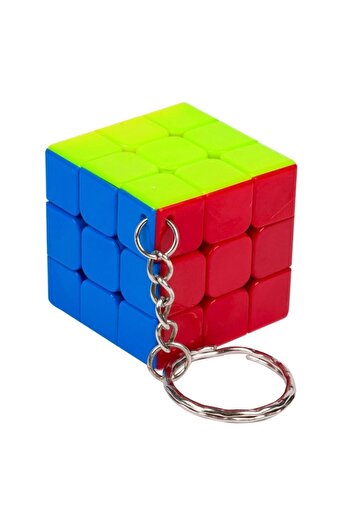 OEM Cub Puzzle, Challenge Cube, 3 Levels, Multicolor, Keychain