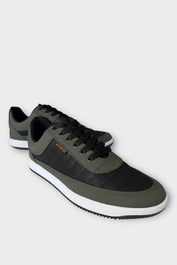 Liger Men's Orthopedic Daily Walking Comfortable Sports Shoes Khaki - Black