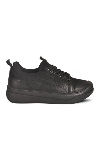 Venüs 2551701K Women's Genuine Leather Stretch Rubber Lace Thick Sole Casual Shoes