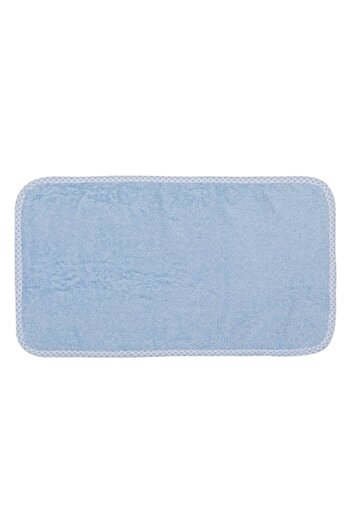 SHOPIENS Bath Towel, Checkered Pattern, Cotton, Blue Color, Dimensions 30x50cm, MYONNA IT & E- COMMERCE ®