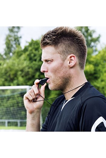 SHOPIENS Professional Training Whistle, 115 Db, Black, With Cord, MYONNA IT & E- COMMERCE ®
