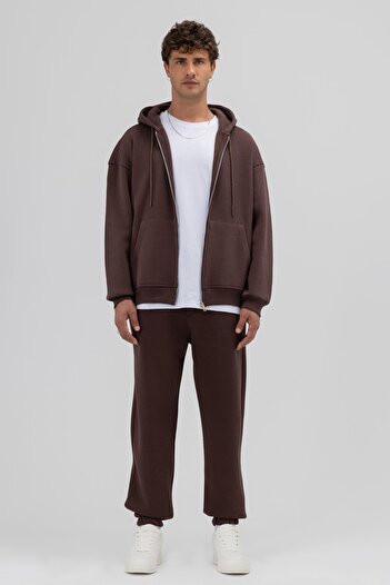 VAMOSCLO Basic Elasticated Leggings Bottoms Brown
