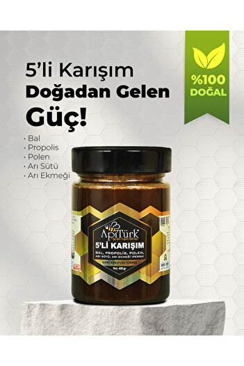 APİTÜRK 5'li Karışım 450gr 2 Adet Paket