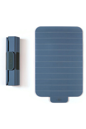 Trebonn Cutting Board 1021111, Foldable, 39x24 cm, Non-slip, Magnetic Closure, Blue-Gray