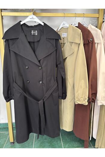 Kiremit Belted Trench Coat Standard Size