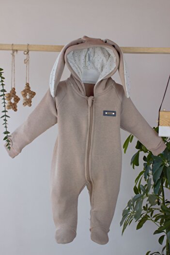 genybaby Unisex Baby Rabbit Eared Unisex Jumpsuit