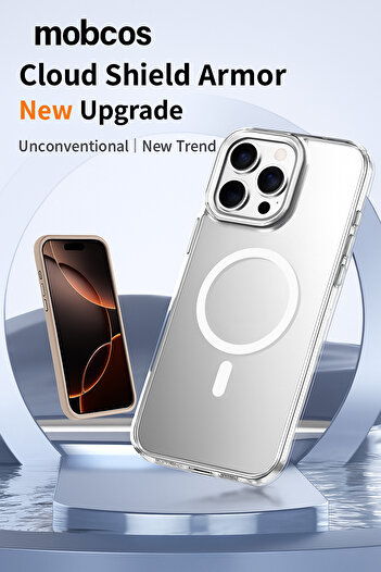 Mobcos Iphone Clear Case with MagSafe Slim Protective Lightweight,Magnetic Charging Compatible 16 Pro Max