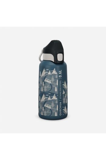 Decathlon Quechua Children's Outdoor Stainless Steel Flask - 0.6 L - Blue - 500