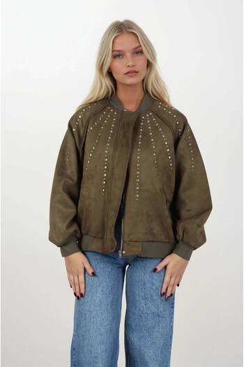 FABB Khaki Bomber Nubuck Jacket