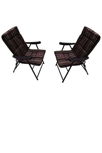 Generic Sadoo Folding Chair Set with Armrests Consists of 2 Chairs, Picnic Bench, Sports Chair, Outdoor Chair