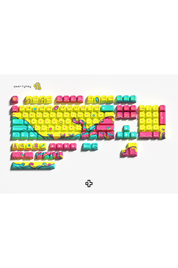 QwertyKey Set taste Octopus Yellow Profil OEM Material PBT