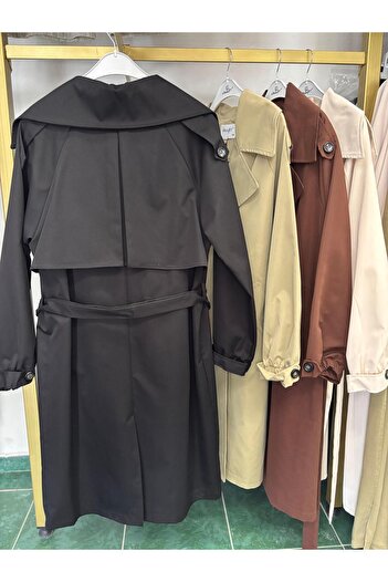 Kiremit Belted Trench Coat Standard Size
