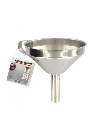FACKELMANN Funnel 40428, 10 cm, Stainless steel, Handle, Silver