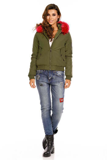 WildFashion Fur hooded jacket K551-143