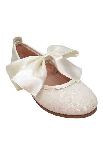 Onur Ortopedik Stylish Orthopedic Ballerinas for Girls (Silver--Black)