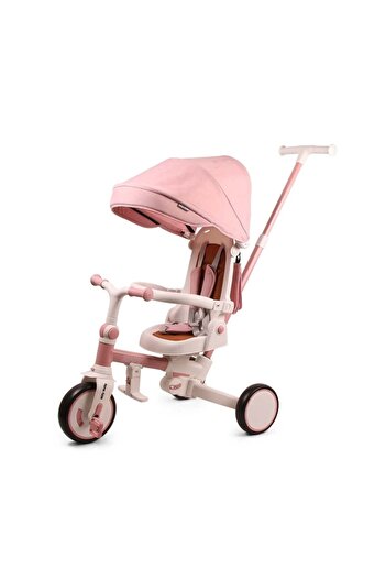 Milly Mally ZIPPY 5in1 tricycle Milly Mally, rotating seat, parental handle, foam wheels, 12 months+, Pink