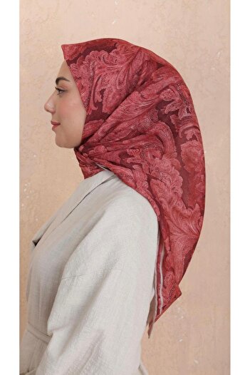 locella Soft Pamuk Eşarp Kırmızı-3