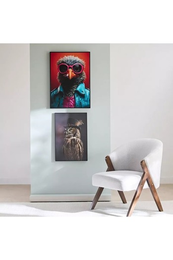 Generic Framed Airsail Bird Picture - 50x70x2.5 cm