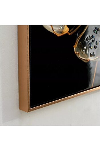 Generic Nairobi Acrylic Glossy Flower Framed Wall Art - 62 x 3.5 x 62 cm