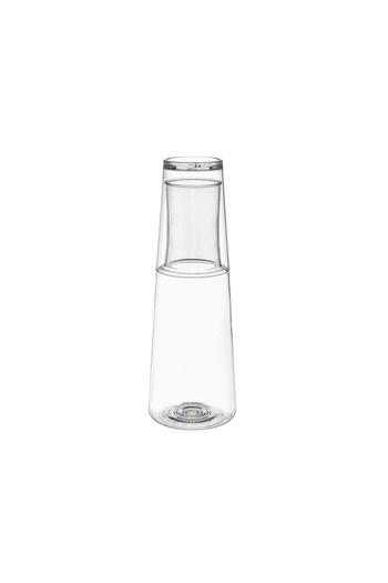 ORIAN 1 liter acrylic juice bottles with a cup