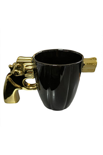 NETAVANTAJ Gold Black Color Gun Pistol 3D Trophy