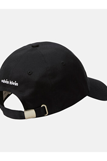 Calvin Klein Men Black 6 Panel Ssnl Graphic Cap