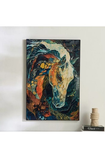 Generic Framed picture of a Cypriot Odian horse - 60x90x2.5 cm