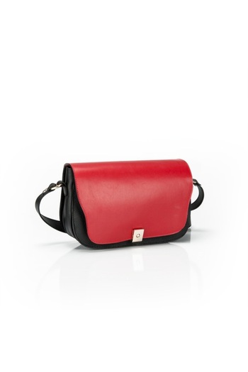 ANNA FELLINI Leather Women's Bag, ANNA FELLINI, Cara, Black, 29x9x19 cm