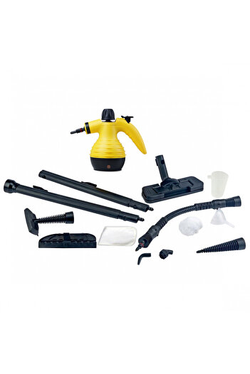 Voltz Steam cleaner Oliver OV51002A 14 in 1, 3.2 bar, 1050W, 350 ml, Accessories, Black/yellow