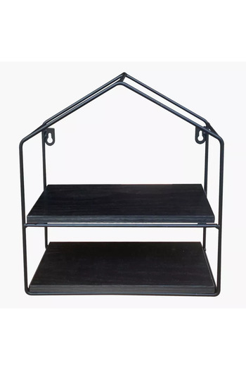 Generic Urban Pentagon 2-Tier Metal Rack - 26x11x28.5 cm