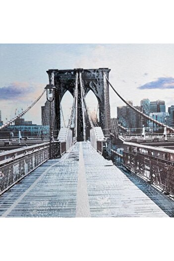 Generic Vivid Bridge Aluminum Framed Print - 80 x 120 cm