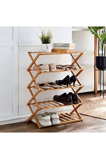 Generic Natura 5-Tier Foldable Shoe Rack