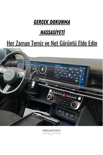 UniqAnatolia Hyundai New Tucson 2025 Instrument Panel and Information Display Compatible Nano Screen Protector