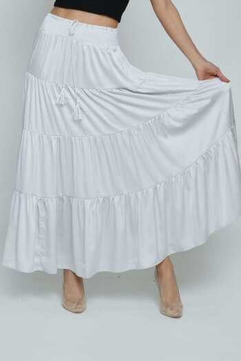 Kitschen High-Waist Long Tie Skirt